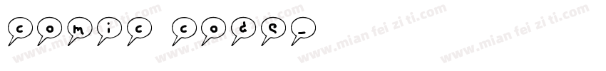 comic code字体转换